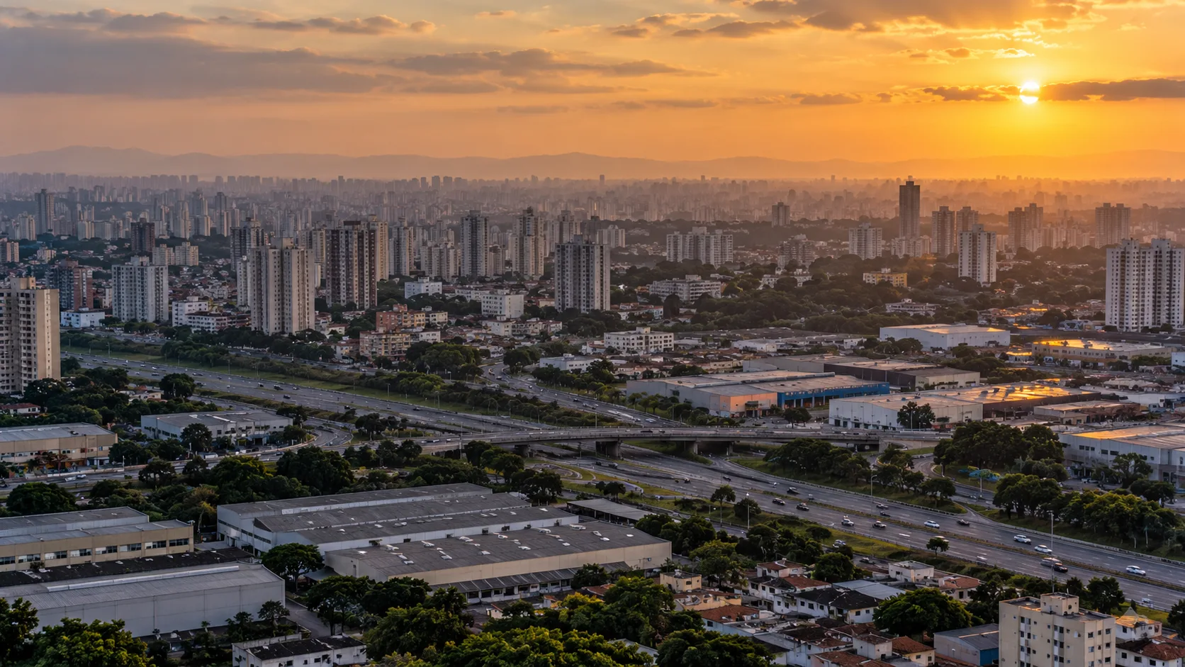 Imagem ilustrativa de paisagem urbana metropolitana